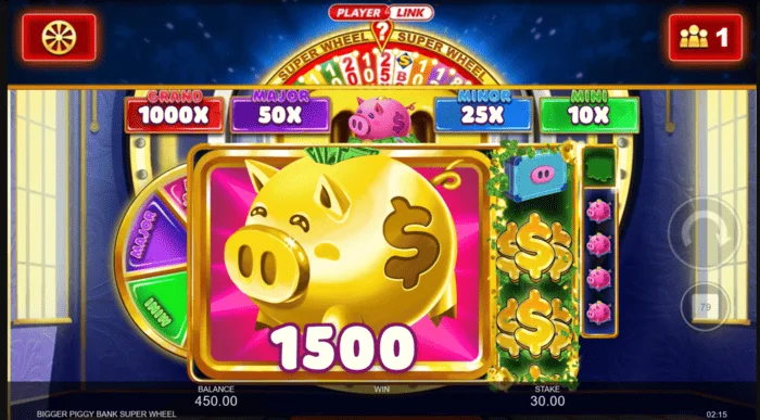 Gros gain Bigger Piggy Bank Super Wheel