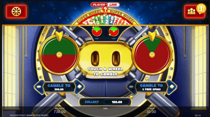 Mini-jeu Bigger Piggy Bank Super Wheel